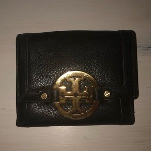 Tory Burch black leather wallet